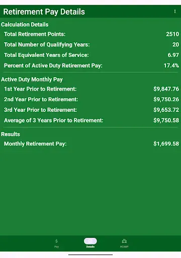 Скриншот 5 — US Military Reserve Retirement