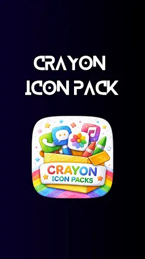 Скриншот 2 — Crayon Icons Pack: Pastel Icon