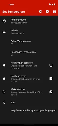 Скриншот 3 — Bolt for Tesla - Tasker Plugin
