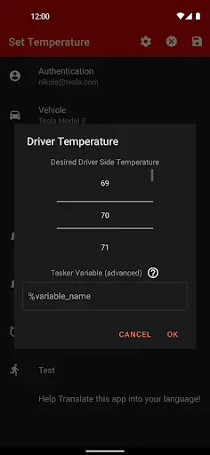 Скриншот 4 — Bolt for Tesla - Tasker Plugin