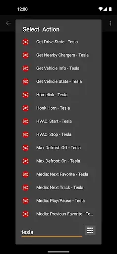 Скриншот 6 — Bolt for Tesla - Tasker Plugin