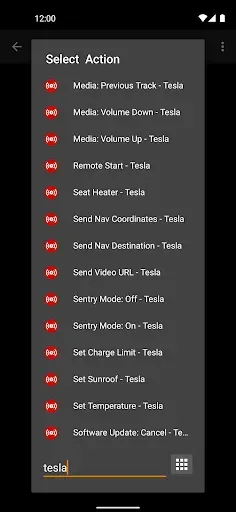 Скриншот 7 — Bolt for Tesla - Tasker Plugin