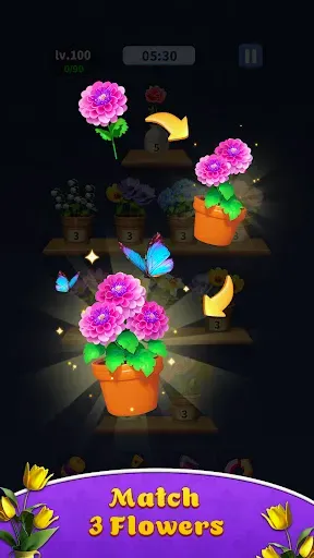 Скриншот 1 — Flower Match-Blossom Triple