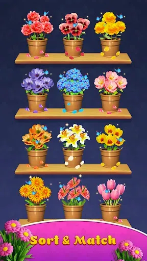Скриншот 3 — Flower Match-Blossom Triple