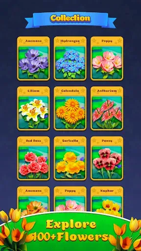 Скриншот 4 — Flower Match-Blossom Triple