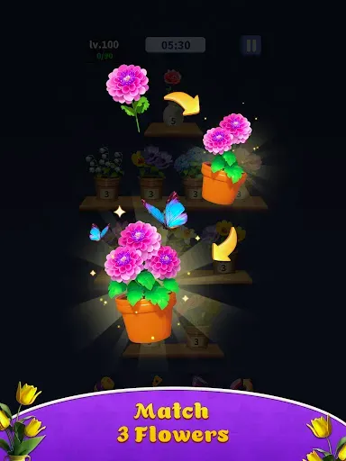 Скриншот 6 — Flower Match-Blossom Triple