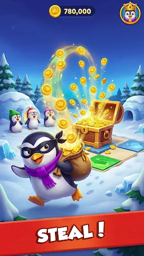 Скриншот 2 — Penguin Go : Coins Clash