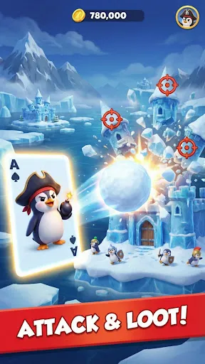 Скриншот 3 — Penguin Go : Coins Clash