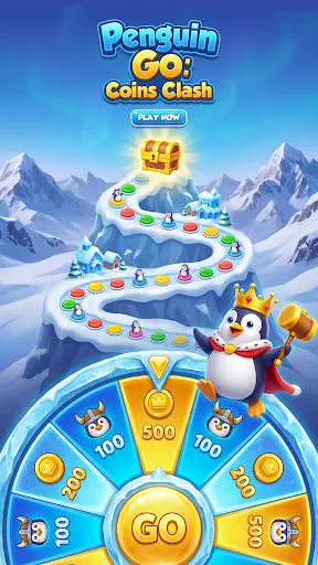 Скриншот 4 — Penguin Go : Coins Clash