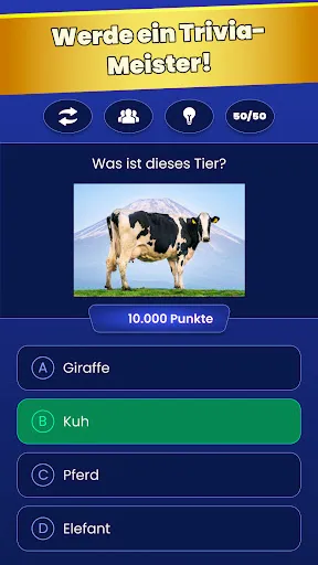 Скриншот 1 — Super Quiz - Wissens Deutsch