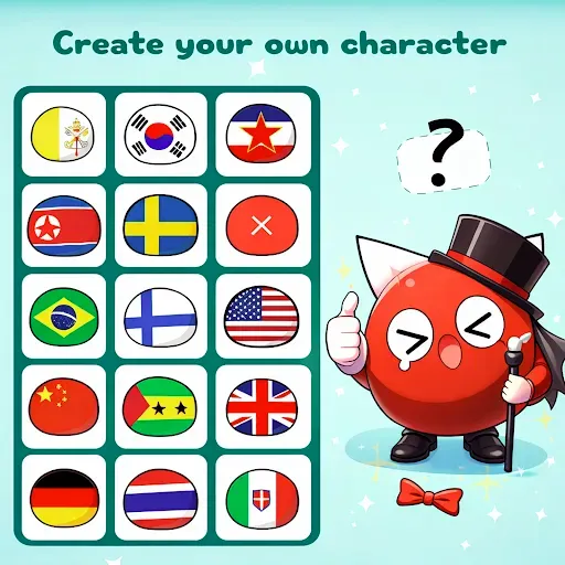 Скриншот 1 — CountryHuman: Ball Emoji Maker