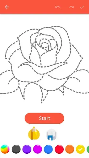 Скриншот 1 — How To Draw Flowers