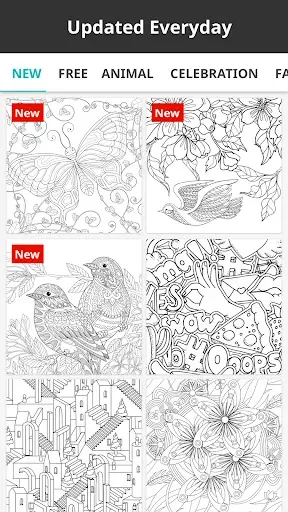 Скриншот 2 — Colorfit: Drawing & Coloring