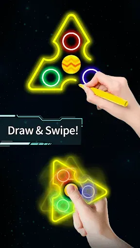 Скриншот 1 — Draw Finger Spinner