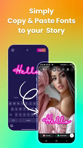 Скриншот 2 — Fonts for Insta Story: Fontini