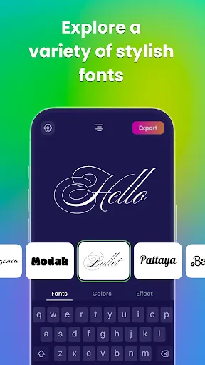 Скриншот 3 — Fonts for Insta Story: Fontini