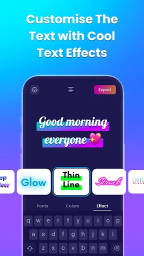 Скриншот 4 — Fonts for Insta Story: Fontini