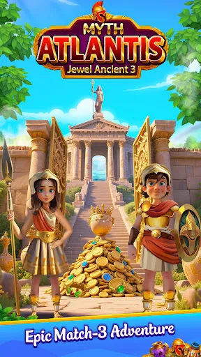 Скриншот 1 — Jewel 3: Три в ряд Атлантида