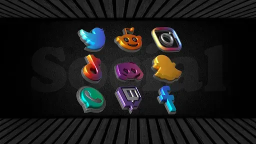 Скриншот 4 — Auric Dark - 3D Icon Pack