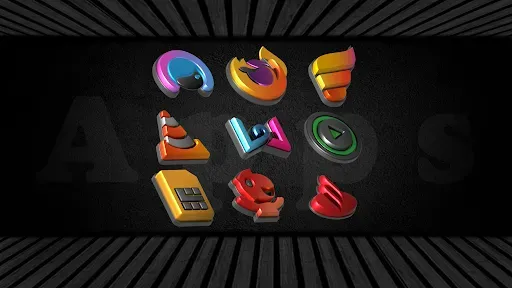 Скриншот 5 — Auric Dark - 3D Icon Pack