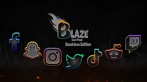 Скриншот 2 — Blaze Backless Icon Pack