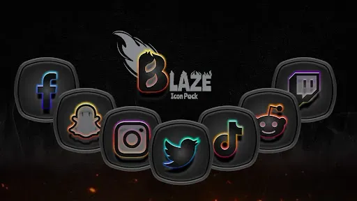 Скриншот 2 — Blaze Dark Icon Pack