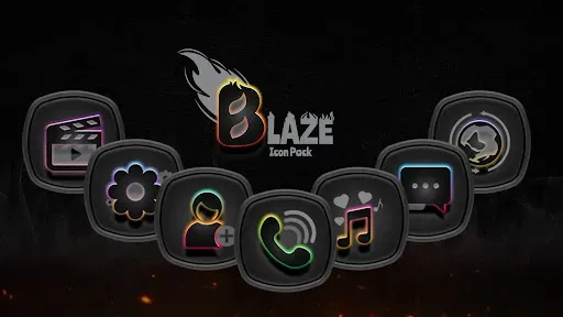 Скриншот 3 — Blaze Dark Icon Pack