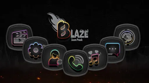 Скриншот 6 — Blaze Dark Icon Pack