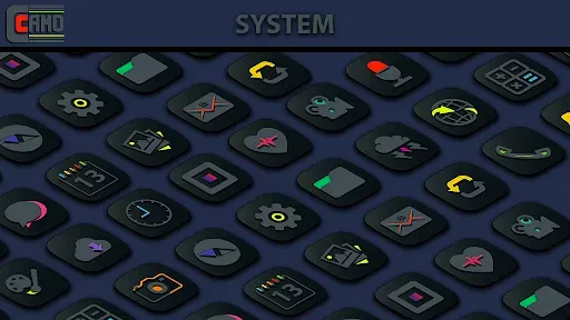 Скриншот 1 — Camo Dark Icon Pack