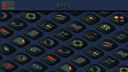 Скриншот 4 — Camo Dark Icon Pack