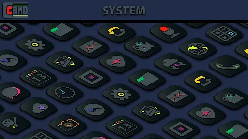 Скриншот 5 — Camo Dark Icon Pack
