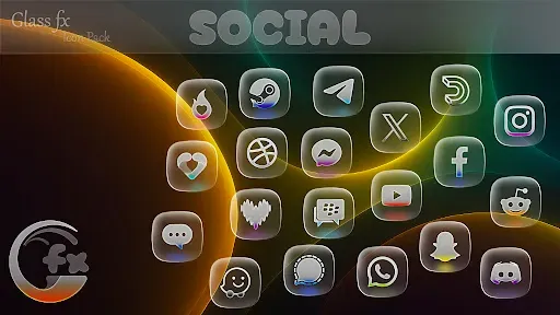 Скриншот 4 — GlassFX - Glass Icon Pack