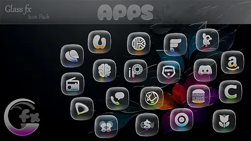 Скриншот 8 — GlassFX - Glass Icon Pack