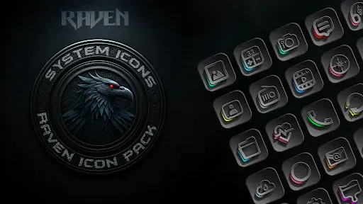 Скриншот 1 — Raven Dark Icon Pack