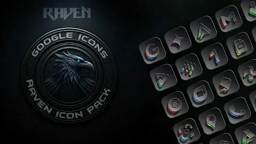 Скриншот 2 — Raven Dark Icon Pack