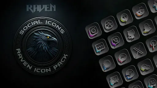 Скриншот 3 — Raven Dark Icon Pack