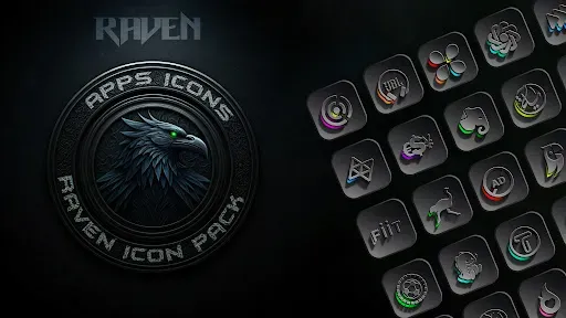 Скриншот 4 — Raven Dark Icon Pack