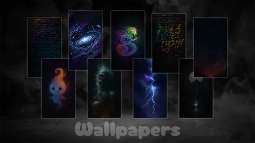 Скриншот 5 — Wisp Dark - AMOLED App Icons