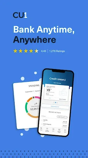 Скриншот 1 — Credit Union 1 Mobile Banking