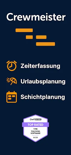 Скриншот 1 — Crewmeister Zeiterfassung