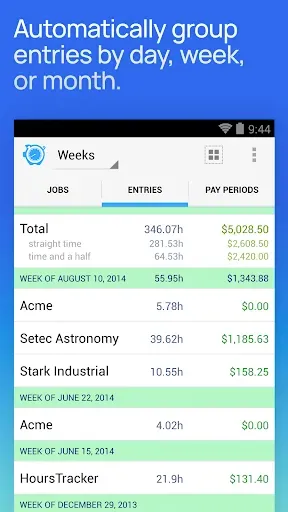 Скриншот 6 — Hours Tracker Time Tracking