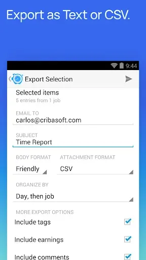 Скриншот 8 — Hours Tracker Time Tracking