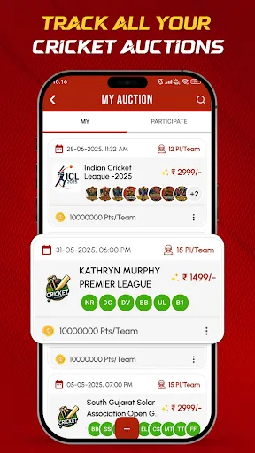 Скриншот 2 — CricAuction™ - Cricket Auction