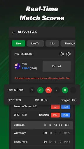 Скриншот 2 — CricBox: Live Cricket Score
