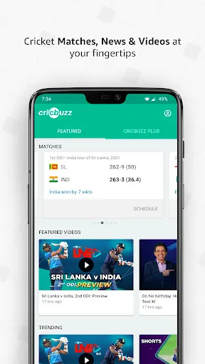 Скриншот 3 — Cricbuzz for Android TV