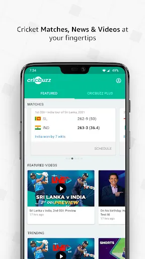 Скриншот 5 — Cricbuzz for Android TV