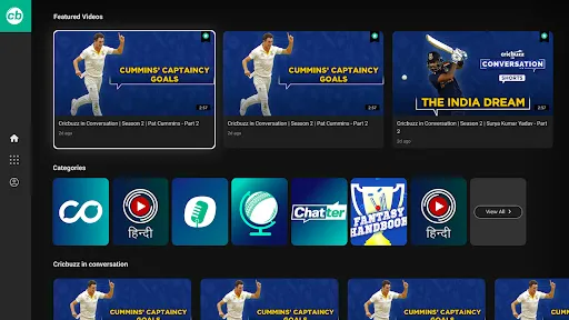 Скриншот 7 — Cricbuzz for Android TV