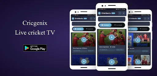 Скриншот 2 — Cricgenix: Live cricket TV