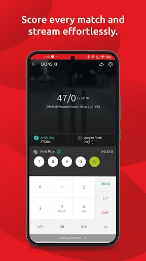 Скриншот 2 — CricHeroes-Cricket Scoring App