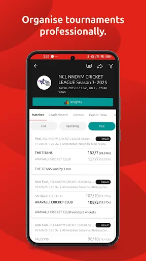 Скриншот 3 — CricHeroes-Cricket Scoring App